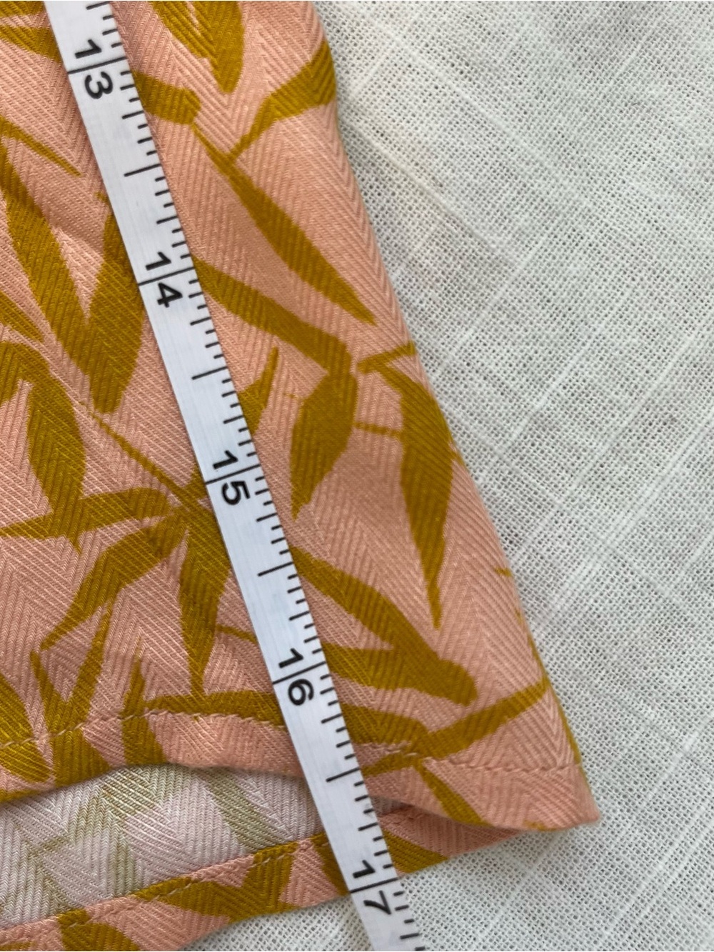 Numph Kismet dress Women's Pink Midi  with Mustard Leaf Print - Picture 11 of 12